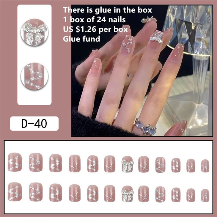 French Series Nail Wearing Ballet Nail Enhancement Patch
